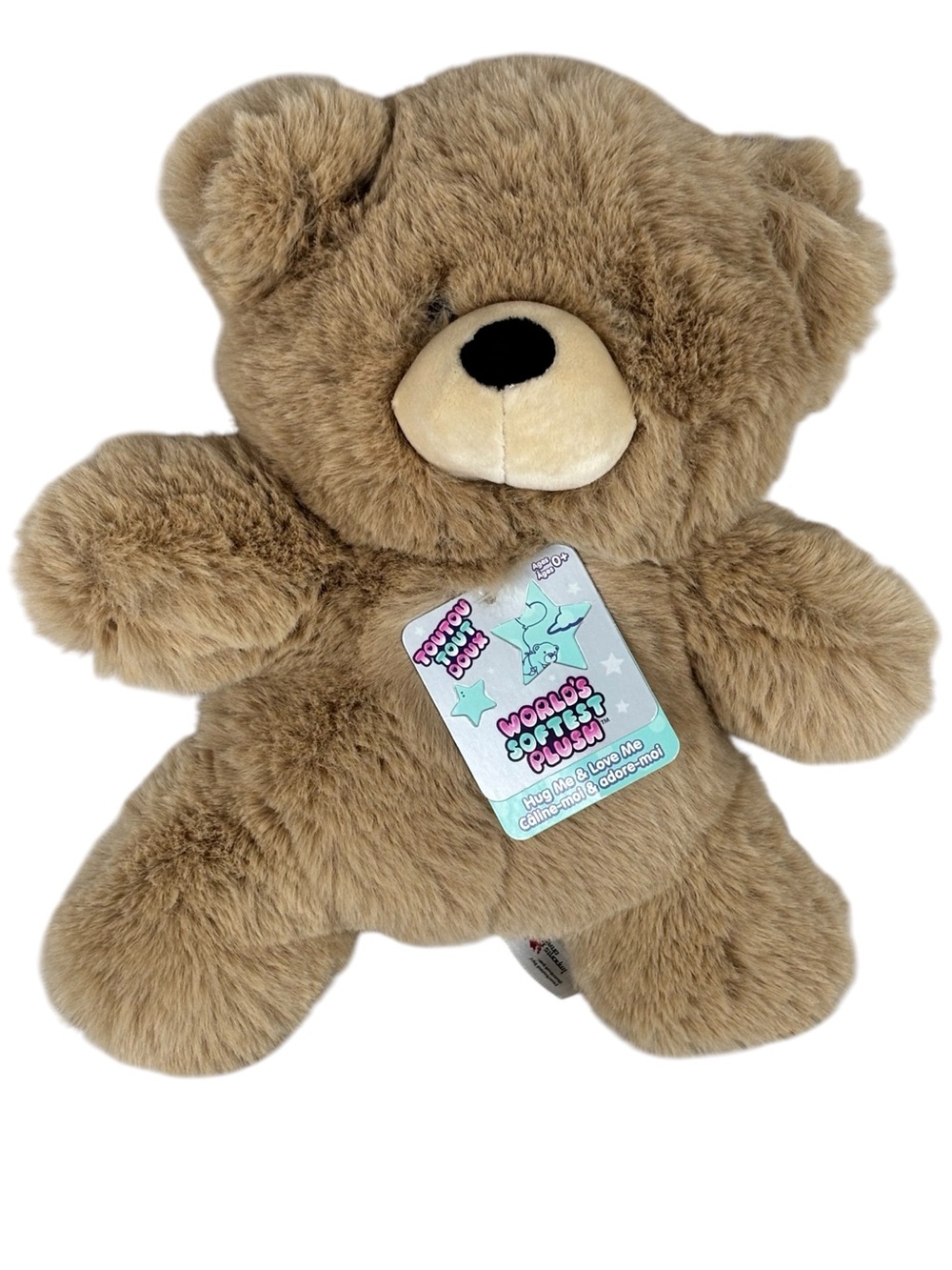 Worlds Softest Plush Furry Light Brown 10” 2019 Teddy Bear With Tags